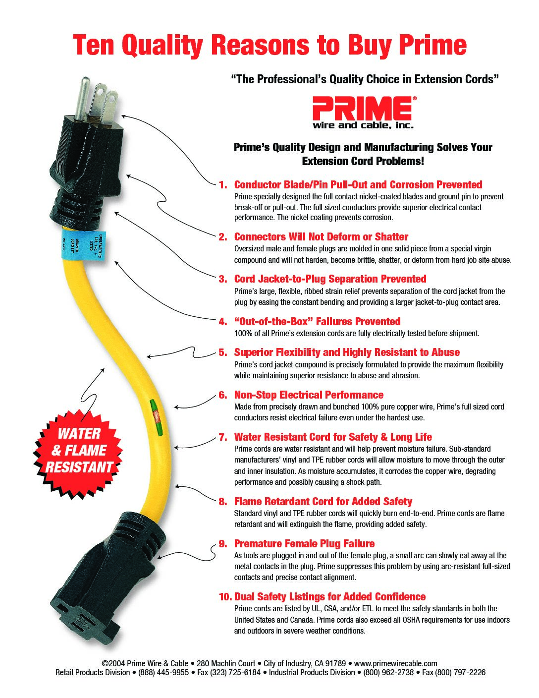 ALL-WEATHER EXTENSION CORD PLT530830 - Think Roadmaster